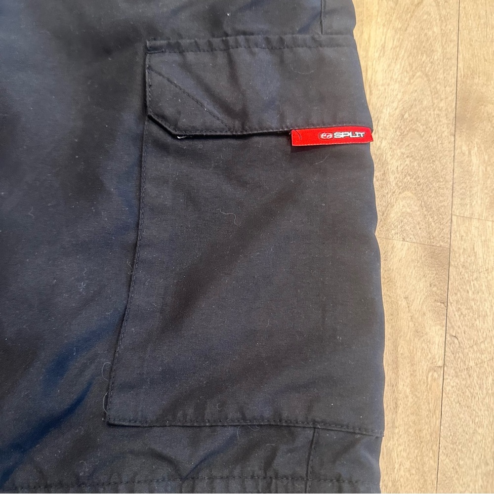 Vintage Y2K Split 32 Cargo Board Shorts Skater Opium Grunge Baggy Work Goth Punk - Picture 7 of 14